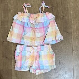 Cat & Jack Multicolor Plaid Outfit